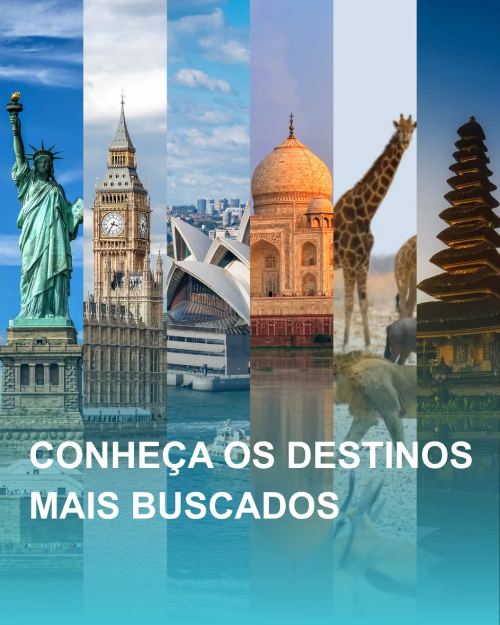 Os destinos mais procurados